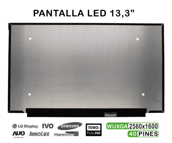 TELA LED DE 13,3" FULL HD AUO B133QAN03.2