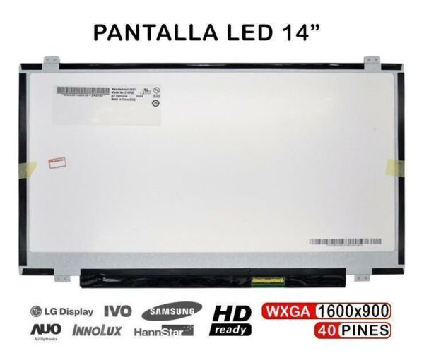 TELA LED 14.0"  PARA PORTÁTIL B140RW02