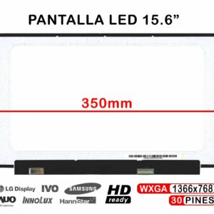 TELA LED BRILLANTE DE 15.6" NT156WHM-N44 NT156WHM-N44 V8.0 NT156WHM-N48 NT156WHM-N49 BRILLO PARA PORTÁTIL