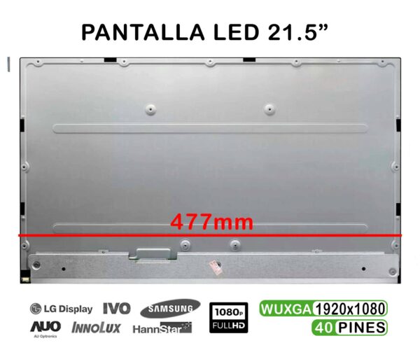 TELA LED DE 21.5" PARA HP PROONE 600 G4 ALL-IN-ONE SERIES M215HAN01.1