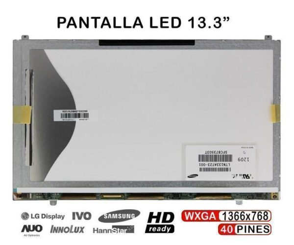 TELA LED DE 13.3" PARA PORTÁTIL SAMSUNG LTN133AT23-001 LTN133AT21