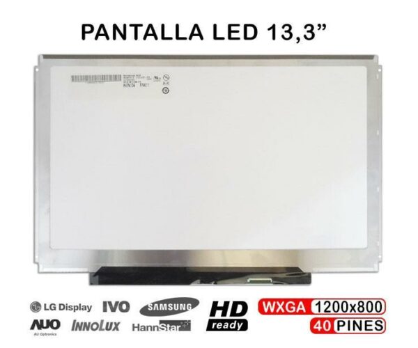 TELA LED DE 13.3" PARA PORTÁTIL LTD133EV3D N133I5-L01 LTD133EWDD B133EW05 V.0