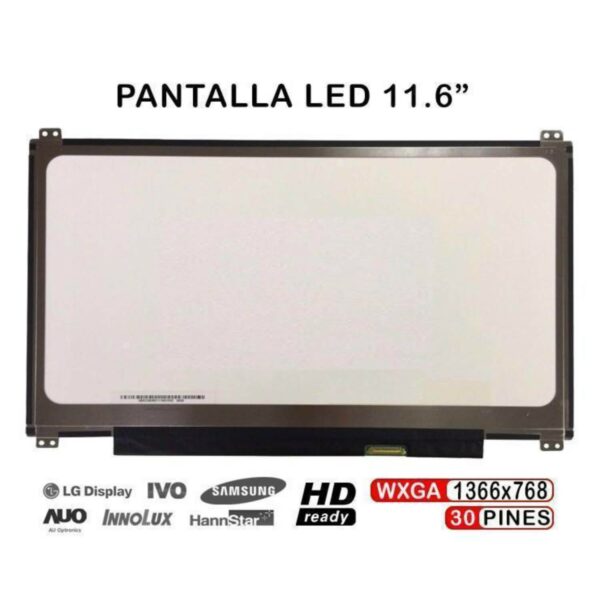 TELA LED DE 11.6" PARA PORTÁTIL ASUS EEEBOOK X205T X205TA B116XTN02.3 30 PINES