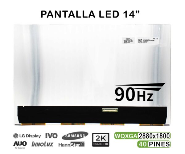TELA OLED DE 14" PARA PORTÁTIL ATNA40YK07 90HZ 2880X1800