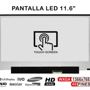 TELA LED TÁCTIL DE 11.6" PARA PORTÁTIL B116XAK01.0 40 PINES