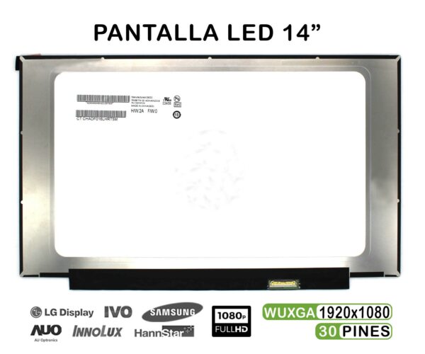 TELA DE 14" PARA PORTÁTIL B140HAN03.6 LED 1920X1080