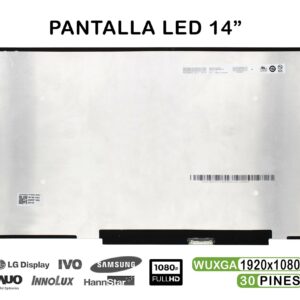 TELA LED DE 14" PARA PORTÁTIL B140HAN06.8 FHD 30 PINES