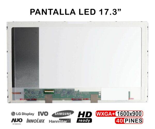 TELA LED DE 17.3" PARA PORTÁTIL B173RW01 V.5