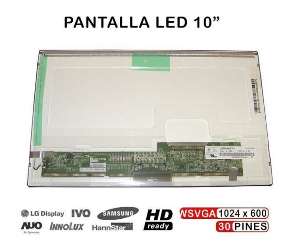 TELA LED DE 10" PARA PORTÁTIL HANNSTAR HSD100IFW4 HSD1001FW4