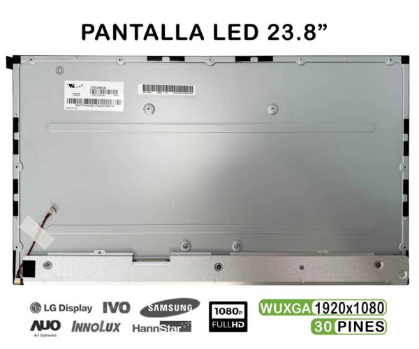TELA LED DE 23.8" PARA PORTÁTIL HP AIO ELITEONE 800 G3 SERIES LTM238HL06