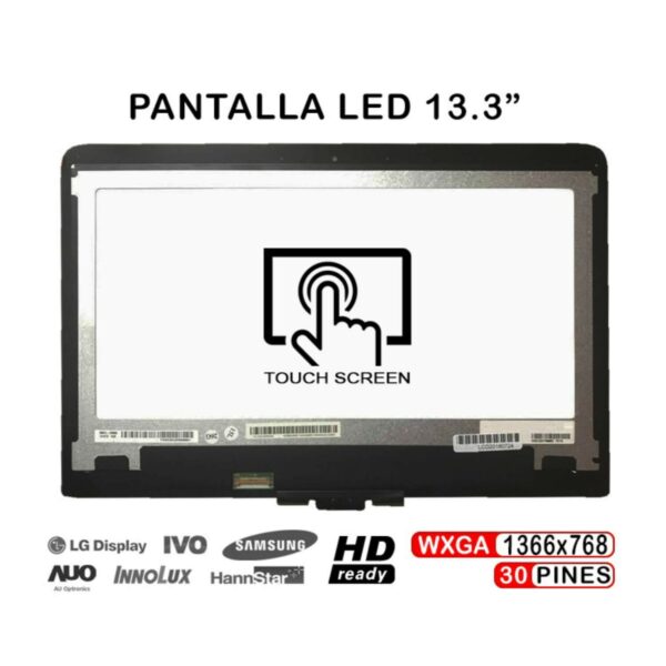 TELA 13.3" CON TÁCTIL PARA PORTÁTIL HP PAVILION X360 13-S100NJ 13-S121DS