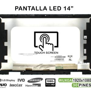 TELA TÁCTIL LED DE 14" PARA PORTÁTIL HP PAVILION X360 14-EK FHD CON MARCO