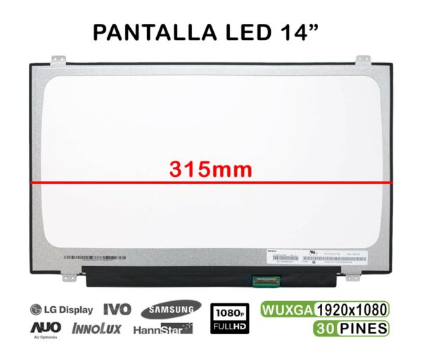 TELA LED DE 14" PARA PORTÁTIL HP PROBOOK 640 G5 SERIES