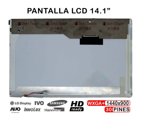 TELA LCD DE 14.1" PARA PORTÁTIL LP141WP1-TLB9 LP141WP1-TLB8 LP141WP1-TLB7