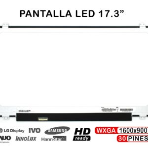 TELA LED DE 17.3" PARA PORTÁTIL LTN173KT04 1600x900 30 PINES
