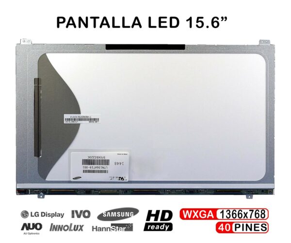 TELA LED DE 15.6" PARA PORTÁTIL LTN156AT19 LTN156AT18