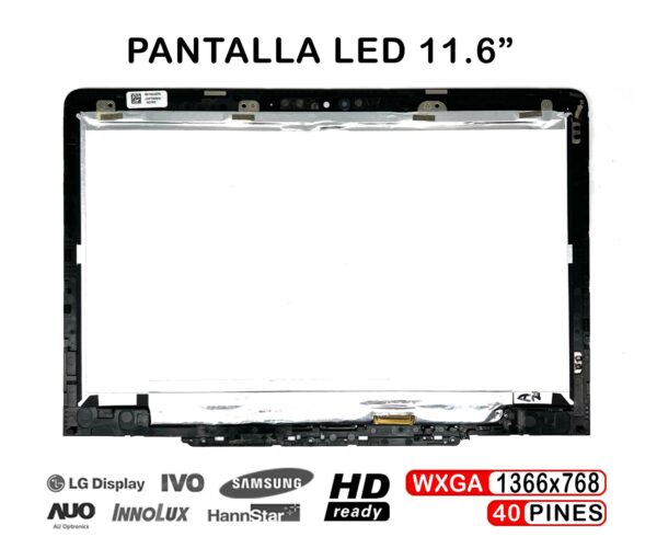 TELA CON MARCO PARA PORTÁTIL LENOVO CHROMEBOOK N23 LP116WH8 SPA1 5D10K85106
