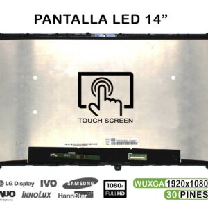 TELA LED TÁCTIL PARA LÁPIZ DE 14" PARA PORTÁTIL LENOVO IDEAPAD FLEX 5-14IIL05 5-14ARE05 5-14ITL05