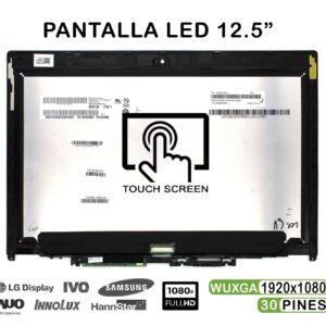 TELA TÁCTIL LED DE 12.5" PARA PORTÁTIL LENOVO THINKPAD YOGA 260 FHD 30 PINES