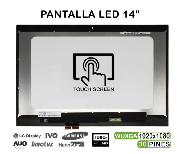 TELA LED DE 14" FHD PARA PORTÁTIL LENOVO YOGA 520-14 NV140FHM-N3B 5D10N45602