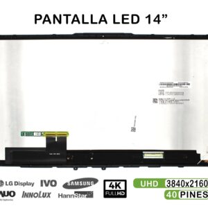 TELA LED TÁCTIL DE 14" PARA PORTÁTIL LENOVO YOGA C940-14IIL 5D10S39596 4K CON MARCO