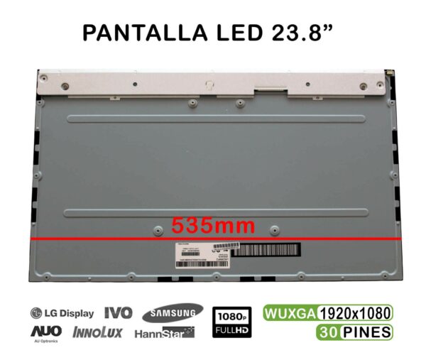 TELA DE 23.8" PARA PORTÁTIL LM238WF2-SSK3 LED 1920×1080