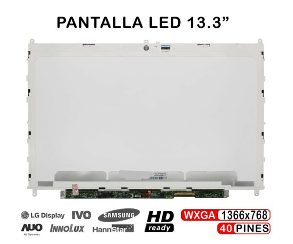 TELA LED DE 13.3" PARA PORTÁTIL LP133WH4-TJA1 F2133WH4 F2133WH4-A21