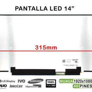 TELA LED DE 14" PARA PORTÁTIL LQ140M1JW49 40 PINES