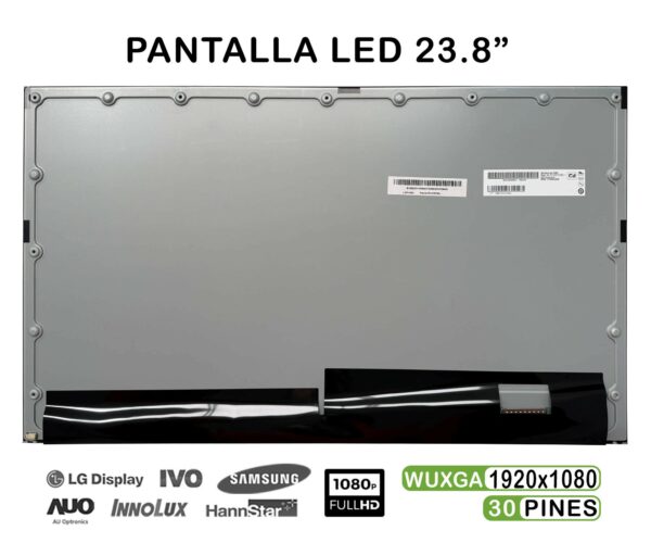 TELA LED DE 23.8" PARA PORTÁTIL M238HVN02.1 FHD