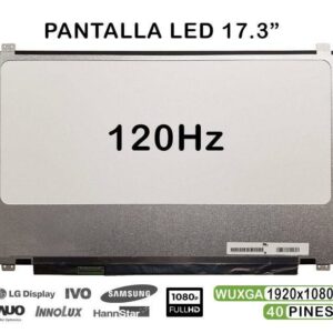 TELA LED DE 17.3" PARA PORTÁTIL N173HHE-G32 REV.C1 40 PINES 120HZ