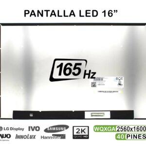 TELA LED DE 16" PARA PORTÁTIL NE160QDM-NY1 2K 165HZ