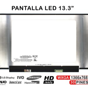 TELA LED DE 13.3" PARA PORTÁTIL NT133WHM-N47 30 PINES
