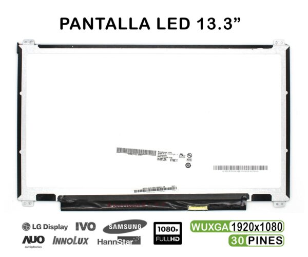TELA LED DE 13.3" PARA PORTÁTIL NV133FHM-N42 N133HCE-EAA REV.C1 FULLHD