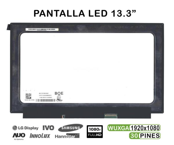 TELA LED DE 13.3" PARA PORTÁTIL NV133FHM-N62