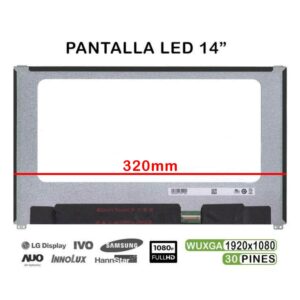 TELA LED DE 14" PARA PORTÁTIL NV140FHM-N47 06HY1W 6HY1W 30 PINES