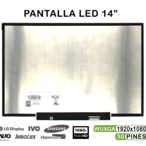 TELA LED DE 14" PARA PORTÁTIL NV140FHM-N4Z FHD 30 PINES