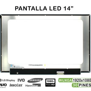 TELA LED DE 14" PARA PORTÁTIL NV140WUM-N44 NV140WUM-N44 V8.2 1920X1200 30 PINES