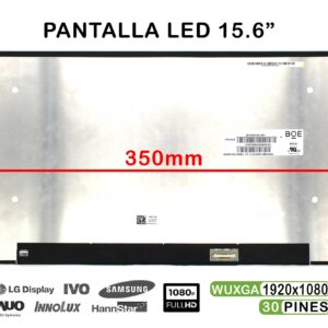 TELA LED DE 15.6" PARA PORTÁTIL NV156FHM-N4M NV156FHM-N4H FHD 350MM