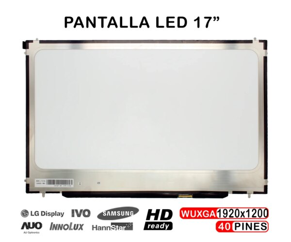 TELA LED DE 17" PARA PORTÁTIL MACBOOK PRO A1297 A1287 UNICUERPO