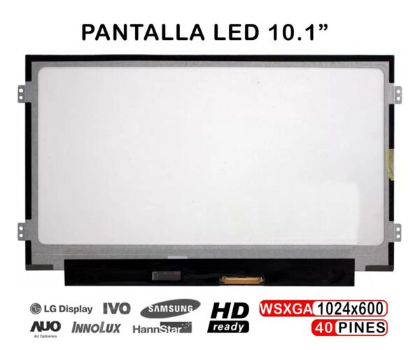 TELA LED DE 10.1" PARA PORTÁTIL SAMSUNG LTN101NT05-A01