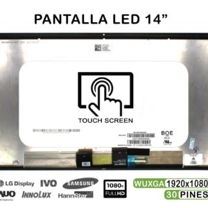 TELA LED TÁCTIL 14" PARA PORTÁTIL HP PAVILION X360 14M-BY FHD