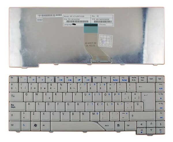 TECLADO PARA PORTATIL ACER ASPIRE 4710, 5315, 5920, 5235 COM FONDO PRETO
