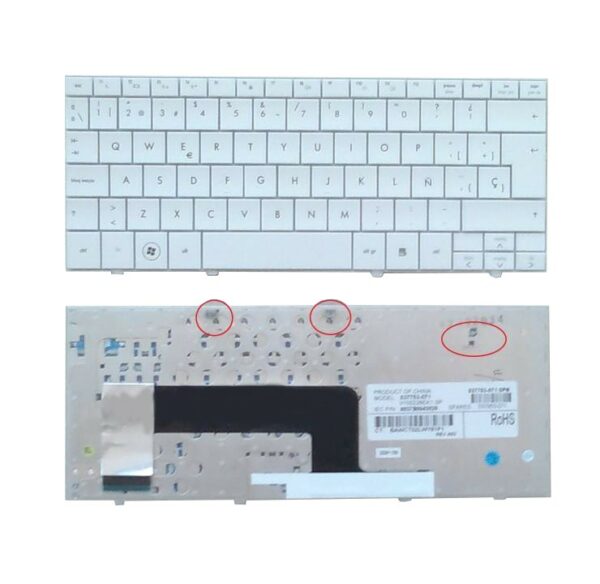 TECLADO PARA PORTATIL HP MINI V100226EK1 537753-071 6037B0043026