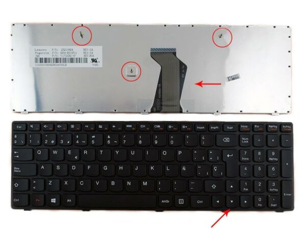 TECLADO PARA PORTÁTIL LENOVO G500 G505 G510 NEGRO