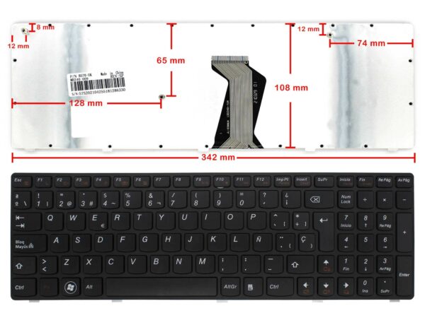 TECLADO PARA PORTÁTIL LENOVO 25209726 - Image 2