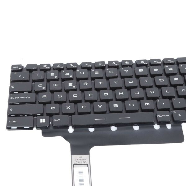 TECLADO RETROILUMINADO PARA PORTÁTIL MSI GP76 GE76 GS76 MS-17K1 22-0042C-WX01-001 NEGRO - Image 4