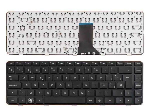 TECLADO PARA PORTATIL HP PAVILION DM4-1000 DV5-2000 HT1BV 598891-001 9Z.N4FBV.101 6037B0049701 606883-001