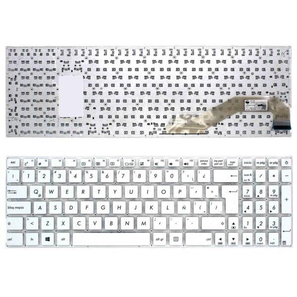 TECLADO PARA PORTATIL ASUS F541 F541S F541SA F541SC F541U F541UA BRANCO LATINO