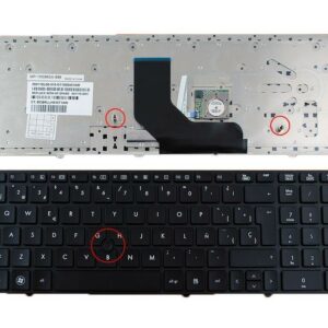 TECLADO PARA PORTATIL HP ELITEBOOK 8560P PRETO