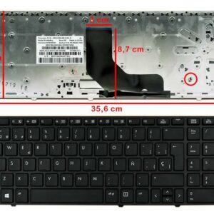 TECLADO PARA PORTATIL HP PROBOOK 6560B PRETO SIN POINTSTICK